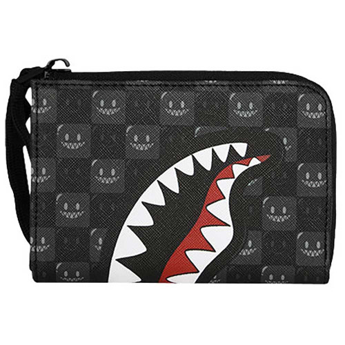 Sprayground Πορτοφόλι Sharks In Paris WTF Bubbly Black Check Wallet